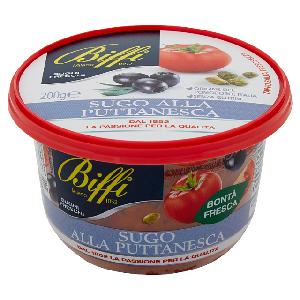Puttanesca Pasta Sauce with Tomato Olives and Capers 200 g - made in Italy