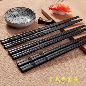 Bulk buy cheap custom japanese korean reusable square bamboo beech  wooden  sushi chopsticks prices