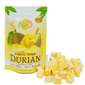 Freeze Dried Durian Monthong Hight Quality fruit From Thailand (50g/pack , Carton of 65 Packs)