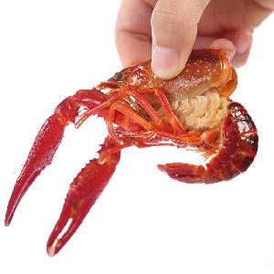 spicy cooked  frozen   crayfish 