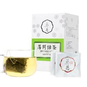 hot or cold soak teabag cool and refreshing mint and green tea combination tea