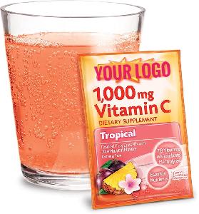 private label OEM 1000mg multivitamin vitamin c instant powder with sachet