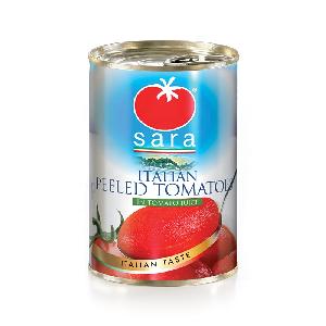 Whole  Peeled   Tomato es -  canned  in  tomato  juice, packed in horeca and consumer size tin