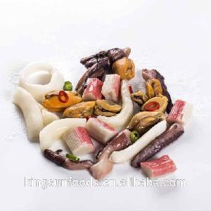 Frozen Seafood Mix Including Mussels Meat, Octopus Cut, Squid, Crab stick