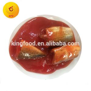 425g size canned mackerel tin fish in tomato sauce