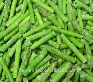 Frozen IQF green asparagus spears/cuts Grade A new crop