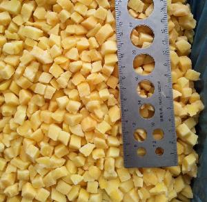 new season wholesale iqf frozen dried peach cubes yellow peach dice aseptic peach dices