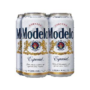 Modelo Especial beer 330ml and 500ml.