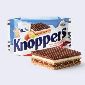 GERMAN ORIGIN KNOPPERS CHOCOLATE  BISCUITS 24X1ER 25G  ALL SIZES