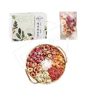 Flavor tea high quality fresh rosa rugosa wolfberry chrysanthemum red dates slice longan hawthorn scented tea hot selling