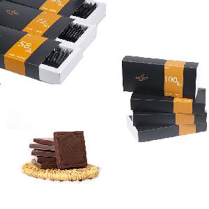 Dark black original chocolate box best quality chocolate pie unsweetened chocolate chunks delicious mini Cocoa