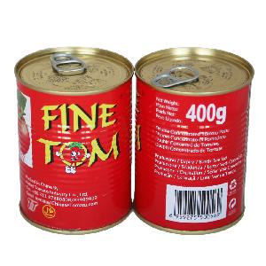 400g Tomato Paste Tin Packing with Yellow Ceramic Coating inside