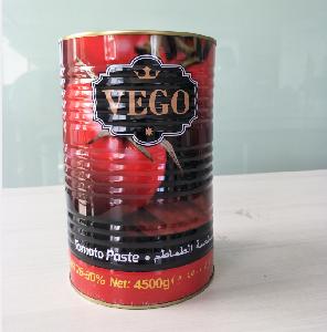 Bigger Size 4500g Tomato Paste Tin Packing with Yellow Ceramic Coating inside