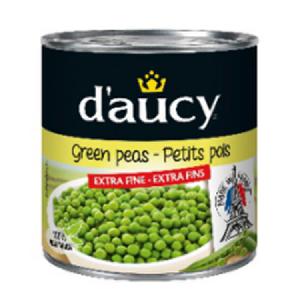 RETAIL daucy extra fine green peas 400 g net Weight