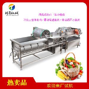 Stainless Steel Eddy Current Cleaning Machine For Fruit Salad