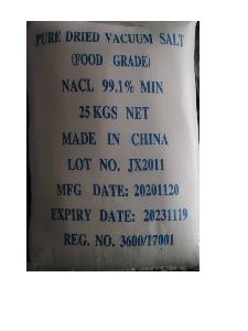 Free Flow  Pure   Dried   Vacuum  Iodised  Salt  25kg