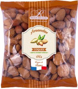 Unshelled French Almonds Bag of 375g