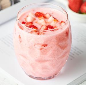 Organic Natural strawberry Milk Shake vegan