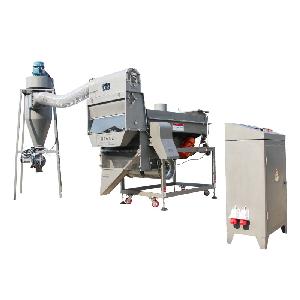 Full automatic magnetic vibration sifter for vegetable processing in air separation process
