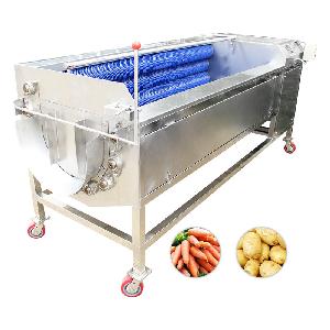 LI-GONG Apple Ginger Carrot Potato Fruit Vegetable Brush Washing Peeling Machine
