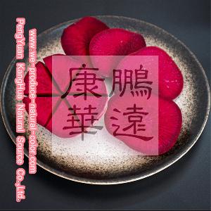 candy using colorant radish red