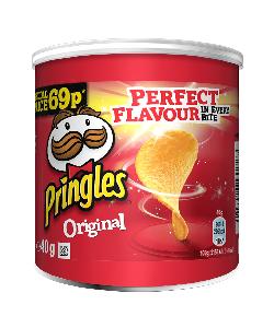 Pringles Original 40 / Pringles Sour Cream & Onion 40g / Pringles ...