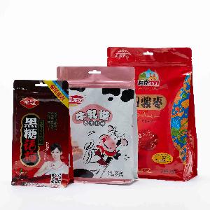 various candies glossy packaging quad pouch