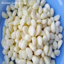 white garlic in brine