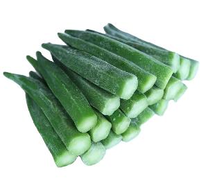 Frozen Okra, IQF green vegetable frozen okra