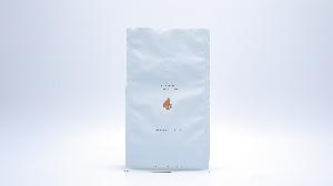 1kg coffee powder packaging flat bottom pouch with valve