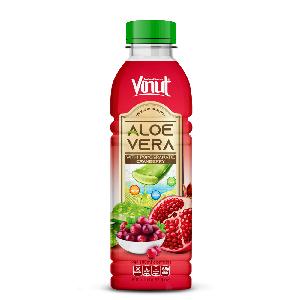 16.57 fl oz VINUT Bottle Aloe vera drink with Pomegranate and Cranberry