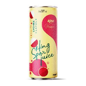 sparkling  juice  with lychee flavour  250ml   can s from RITA beverage