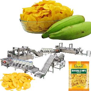 Fully Automatic Frying Banana Plantain Chips Production Frying Line Machine