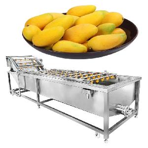  Automatic  Fruit And  Vegetable  Washing Machine Mango Washing Cleaning Machine