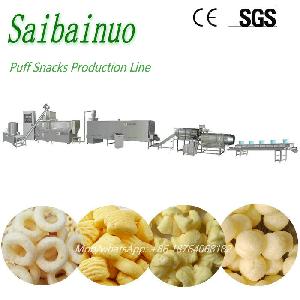 Inflating Snack Machine Puff Snacks Production Line