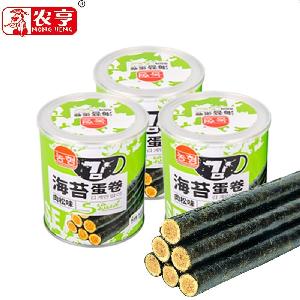 80g canned instant egg roll snack with meat floss