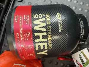 Optimum Nutrition Gold Standard 5lbs Whey Protein Powder, Strawberry