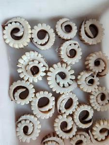 Frozen Blanched Squid Wing Strip Skin On