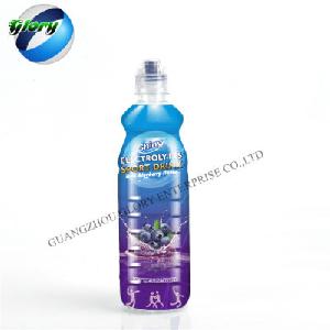 550ml Electrolyte Water with Blueberry Flavor and a plastic spout and cap
