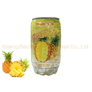 310ml PET transparent Can Pineapple Juice Soda Drink