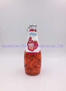 250ml Shiny Chia Seed Juice Drink with 10% Strawberries