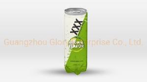 300ml PET Tin Carbonated Gas Guarana Energy Drink with Original Flavor