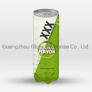 300ml PET Tin Carbonated Guarana Energy Drink with Original Flavor