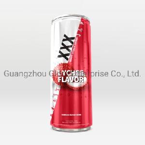 250ml Carbonated Taurine Guarana Energy Drink with Lychee Flavor