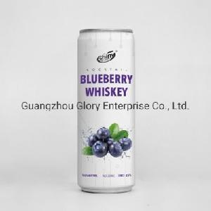 330ml Blueberry Whiskey Cocktail with Blueberrry Juice 3% and Alcohole 5%