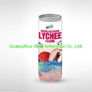 300ml PET Can Carbonated Lychee Juice Drink Soda Water