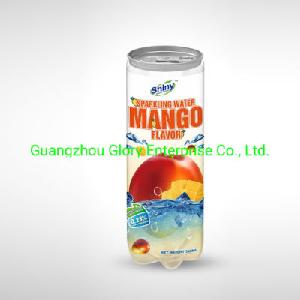 300ml Transparent PET Can Carbonated Drink with Mango Juice