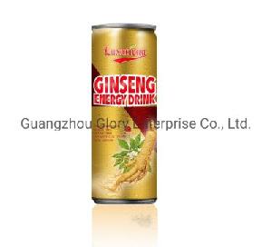 250ml Luxuruous Ginseng Energy Drink Carbonated Energy Drink with Taurine and Pear Juice