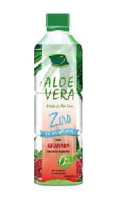 1 Litre Shiny Brand  Pulp a Natural Pomegranate Sabor Bebida De  Aloe   Vera   Drink  Sugarless with Con Cub