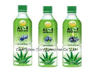 500ml Shiny Brand Pulpa Natural Buleberry Sabor Bebida De Aloe Vera Drink with Con Cubitos De Aloe V